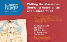 MLC Seminar: Writing the Marvelous: Surrealist Automatism and Collaboration
