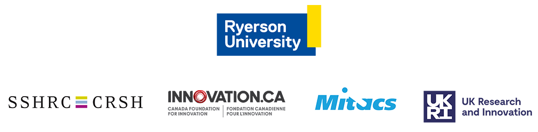 Ryerson; SSHRC/CRSH; Innovation.ca; Mitacs; UK Research and Innovation